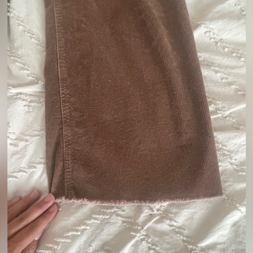 Brown corduroy, wide leg pant - Picture 5 of 5